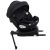 ISOFIX-fähiger, um 360° drehbarer Kindersitz Mama Kiddies Turbo Wings (40–150 cm) in Schwarz mit Stützfuß + Sonnenschutz als Geschenk