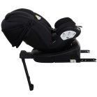 ISOFIX-fähiger, um 360° drehbarer Kindersitz Mama Kiddies Turbo Wings (40–150 cm) in Schwarz mit Stützfuß + Sonnenschutz als Geschenk