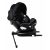 ISOFIX-fähiger, um 360° drehbarer Kindersitz Mama Kiddies® Turbo Wings (40–150 cm) in Dunkelgrau mit Stützfuß + Sonnenschutz als Geschenk