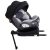 ISOFIX-fähiger, um 360° drehbarer Kindersitz Mama Kiddies Turbo Wings (40–150 cm) in Grau mit Stützfuß + Sonnenschutz als Geschenk