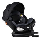 ISOFIX-fähiger, um 360° drehbarer Kindersitz Mama Kiddies® Turbo Wings (40–150 cm) in Dunkelgrau + Sonnenschutz als Geschenk