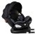 ISOFIX-fähiger, um 360° drehbarer Kindersitz Mama Kiddies® Turbo Wings (40–150 cm) in Dunkelgrau + Sonnenschutz als Geschenk