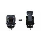 ISOFIX-fähiger, um 360° drehbarer Kindersitz Mama Kiddies® Turbo Wings (40–150 cm) in Dunkelgrau + Sonnenschutz als Geschenk