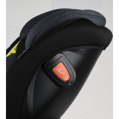 ISOFIX-fähiger, um 360° drehbarer Kindersitz Mama Kiddies® Turbo Wings (40–150 cm) in Dunkelgrau + Sonnenschutz als Geschenk