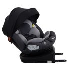 ISOFIX-fähiger, um 360° drehbarer Kindersitz Mama Kiddies® Turbo Wings (40–150 cm) in Grau + Sonnenschutz als Geschenk