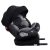 ISOFIX-fähiger, um 360° drehbarer Kindersitz Mama Kiddies Turbo Wings (40–150 cm) in Grau + Sonnenschutz als Geschenk