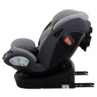 ISOFIX-fähiger, um 360° drehbarer Kindersitz Mama Kiddies® Turbo Wings (40–150 cm) in Grau + Sonnenschutz als Geschenk