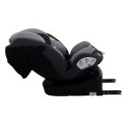 ISOFIX-fähiger, um 360° drehbarer Kindersitz Mama Kiddies® Turbo Wings (40–150 cm) in Grau + Sonnenschutz als Geschenk