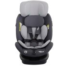 ISOFIX-fähiger, um 360° drehbarer Kindersitz Mama Kiddies® Turbo Wings (40–150 cm) in Grau + Sonnenschutz als Geschenk