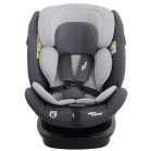 ISOFIX-fähiger, um 360° drehbarer Kindersitz Mama Kiddies® Turbo Wings (40–150 cm) in Grau + Sonnenschutz als Geschenk