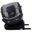 ISOFIX-fähiger, um 360° drehbarer Kindersitz Mama Kiddies® Turbo Wings (40–150 cm) in Grau + Sonnenschutz als Geschenk