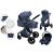 Kinderwagen Mama Kiddies Charlie PRO 3 in 1 mit Zubehör in blaue Farbe + Geschenk