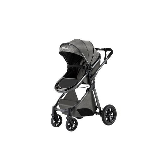 Kinderwagen Mama Kiddies Charlie PRO 3 in 1 mit Zubehör in grau + Geschenk