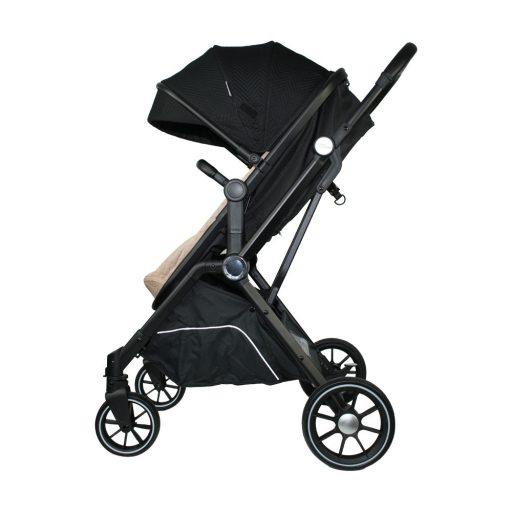 Mama Kiddies Lion Royal Edition 3-in-1 Multifunktionskinderwagen mit Zubehör in Schwarz + Geschenk