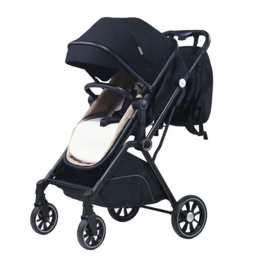 Mama Kiddies Lion Royal Edition 3-in-1 Multifunktionskinderwagen mit Zubehör in Schwarz + Geschenk