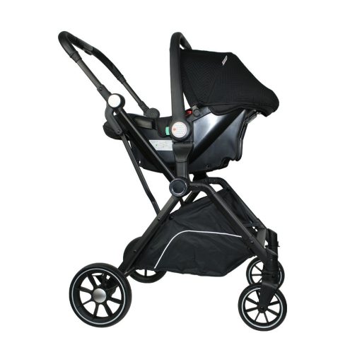 Mama Kiddies Lion Royal Edition 3-in-1 Multifunktionskinderwagen mit Zubehör in Schwarz + Geschenk
