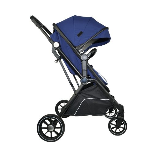 Mama Kiddies Lion Royal Edition 3-in-1 Multifunktionskinderwagen mit Zubehör in Blau + Geschenk