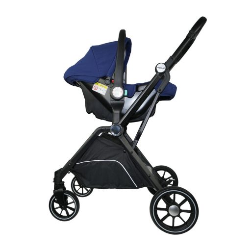 Mama Kiddies Lion Royal Edition 3-in-1 Multifunktionskinderwagen mit Zubehör in Blau + Geschenk