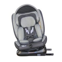   Black November - Um 360 Grad drehbarer ISOFIX-Autositz Mama Kiddies iSize Phoenix Edition Rotary Protect GT (40 -150 cm) in Grau mit Sonnenblende