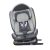Um 360 Grad drehbarer ISOFIX-Autositz Mama Kiddies iSize Phoenix Edition Rotary Protect GT (40 -150 cm) in Grau mit Sonnenblende