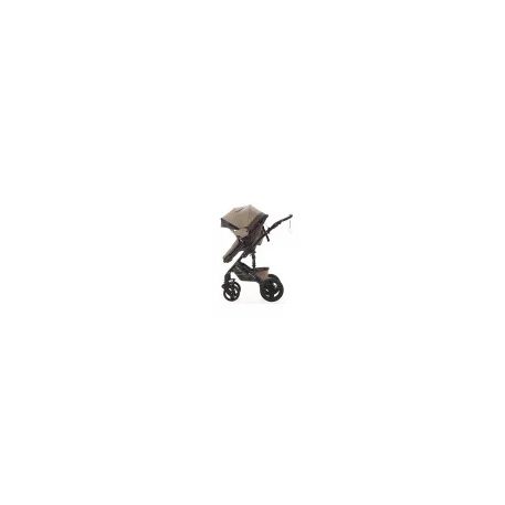 Mama Kiddies® Evening Star Black Edition 4-in-1 Multifunktionskinderwagen mit Zubehör in Beige-Braun, inklusive ISOFIX-Basis + Geschenk