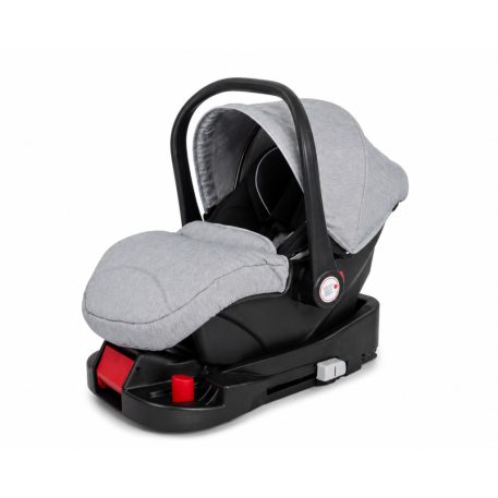 Mama Kiddies® Evening Star Black Edition 4-in-1 Multifunktionskinderwagen mit Zubehör in Grau, inklusive ISOFIX-Basis + Geschenk