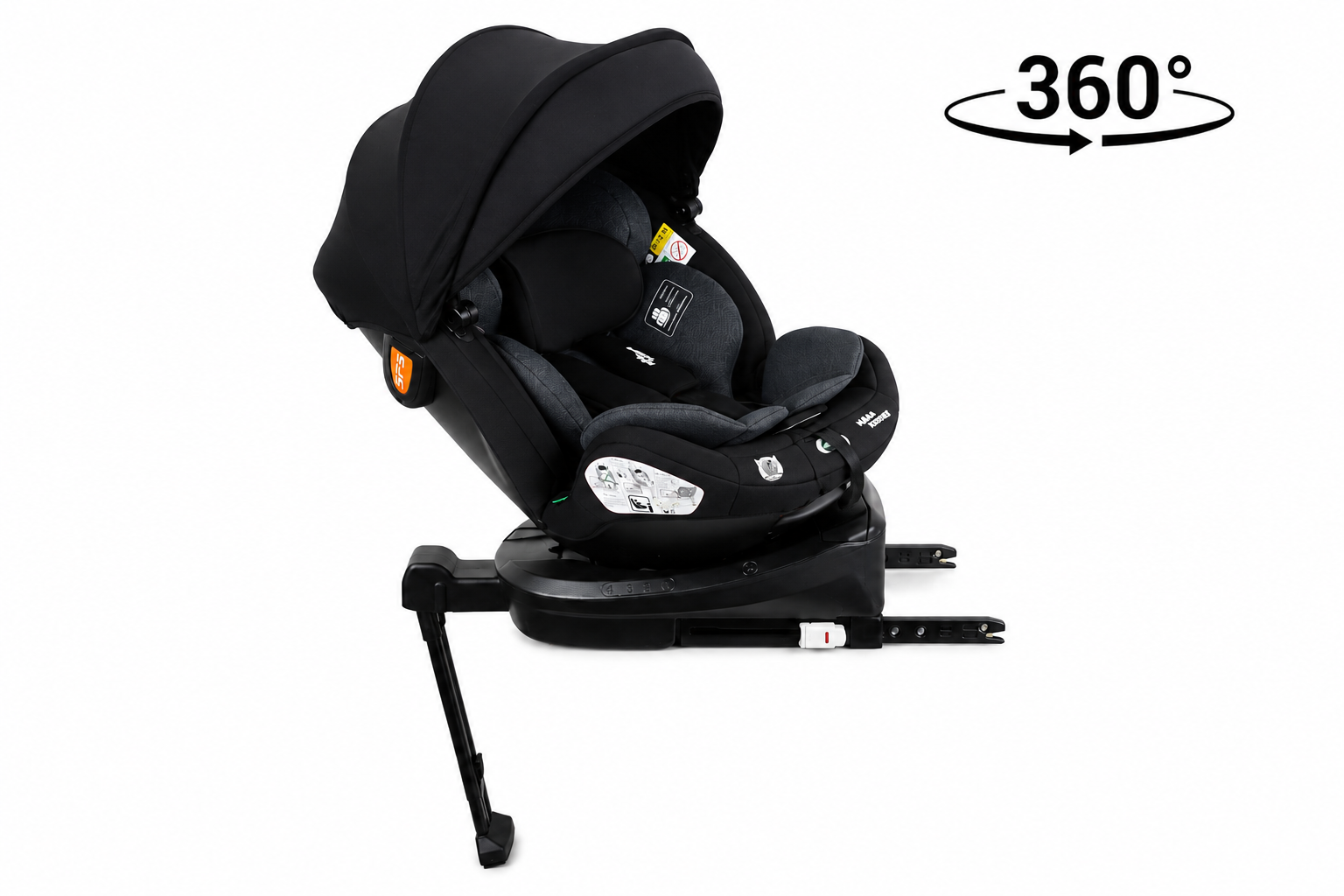 Kindersitz 360° mit ISOFIX (40–150 cm) - Mama Kiddies Turbo Wings