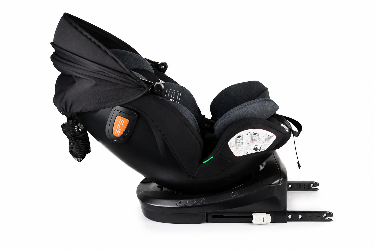 Kindersitz 360° mit ISOFIX (40–150 cm) - Mama Kiddies Turbo Wings
