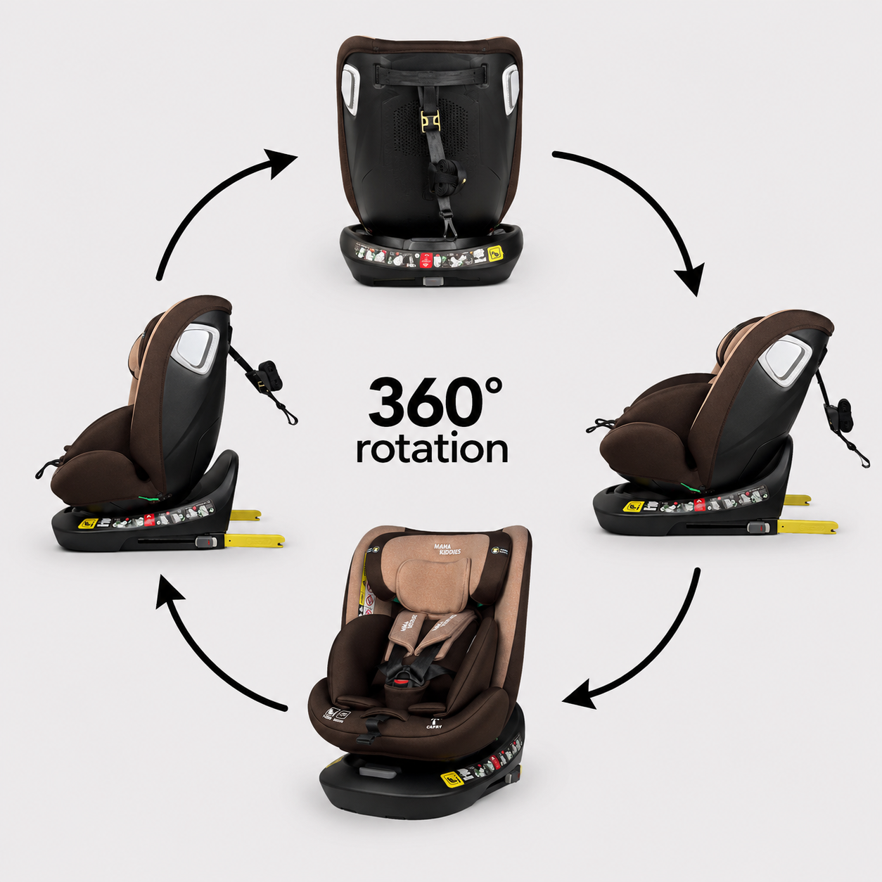 Mama Kiddies® Capry mit integrierter ISOFIX-Basis