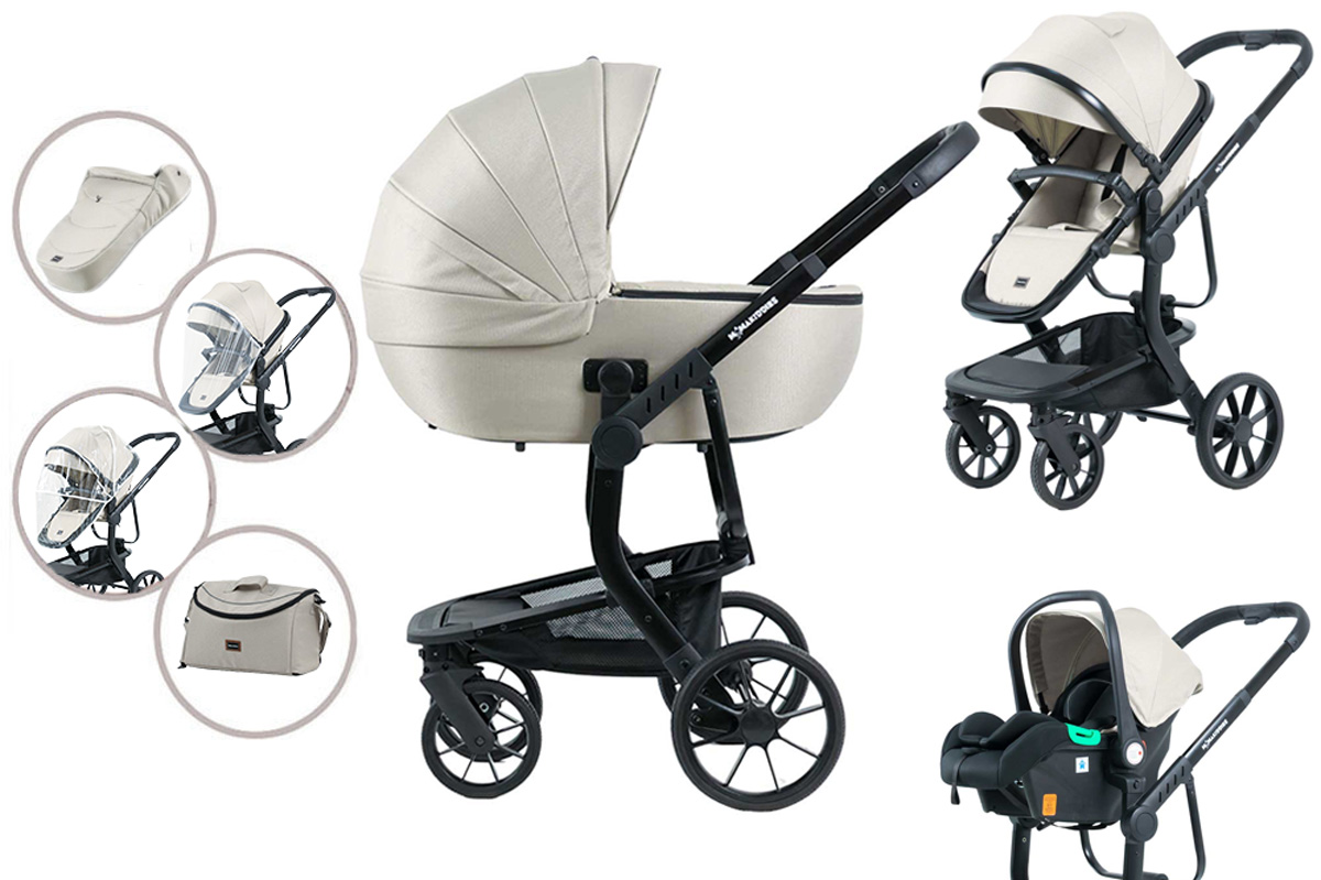 Mama Kiddies Icon 3-in-1 Multifunktionskinderwagen mit Zubehör